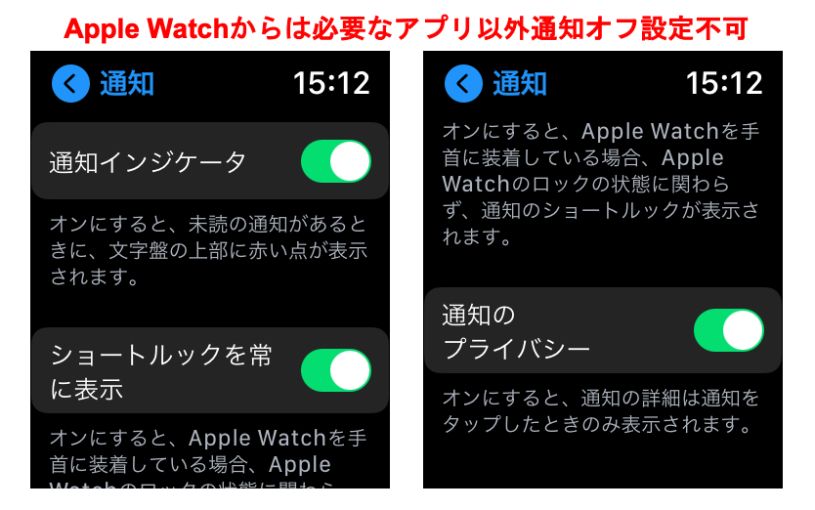 方法3. 通知を設定するApple Watch側