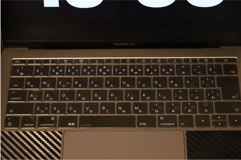 moshi ClearGuard MacBook用キーボードカバー2年使った状態